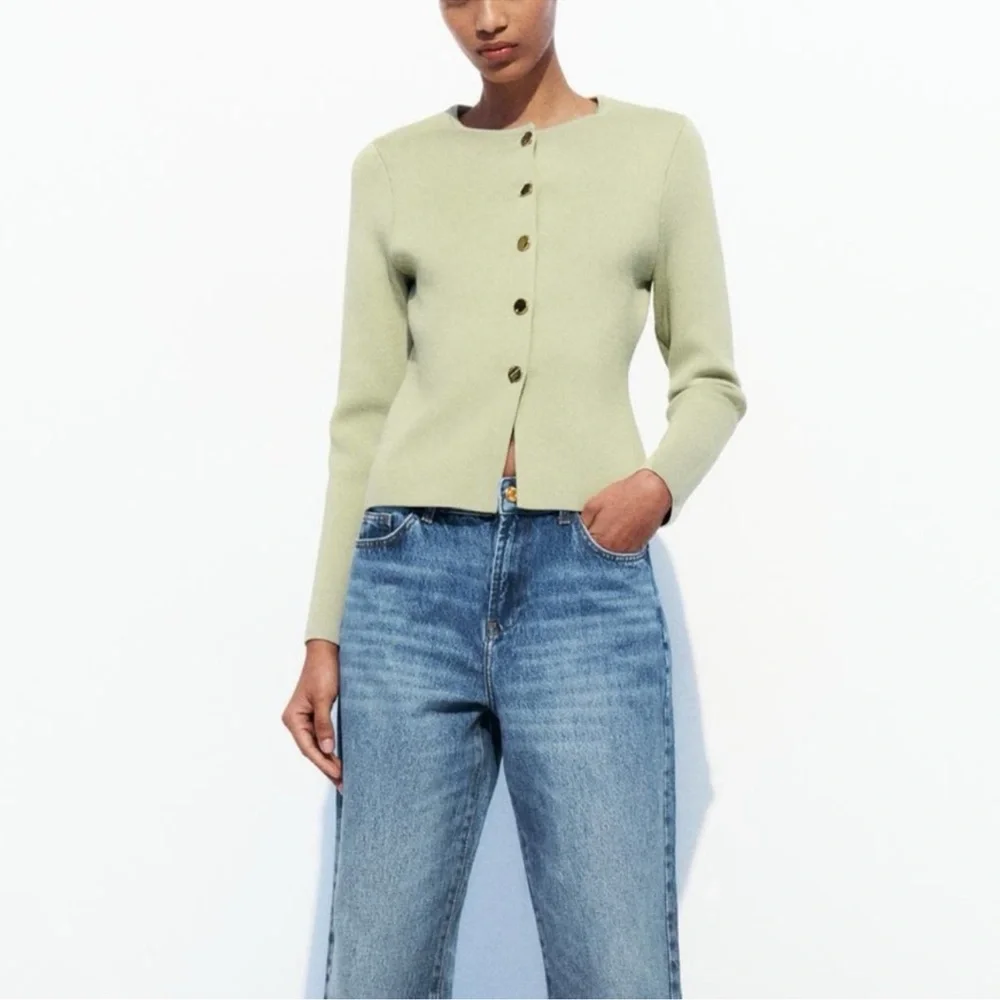 TAILORED KNIT CARDIGANPISTACHIO 0/4192/003/511/03